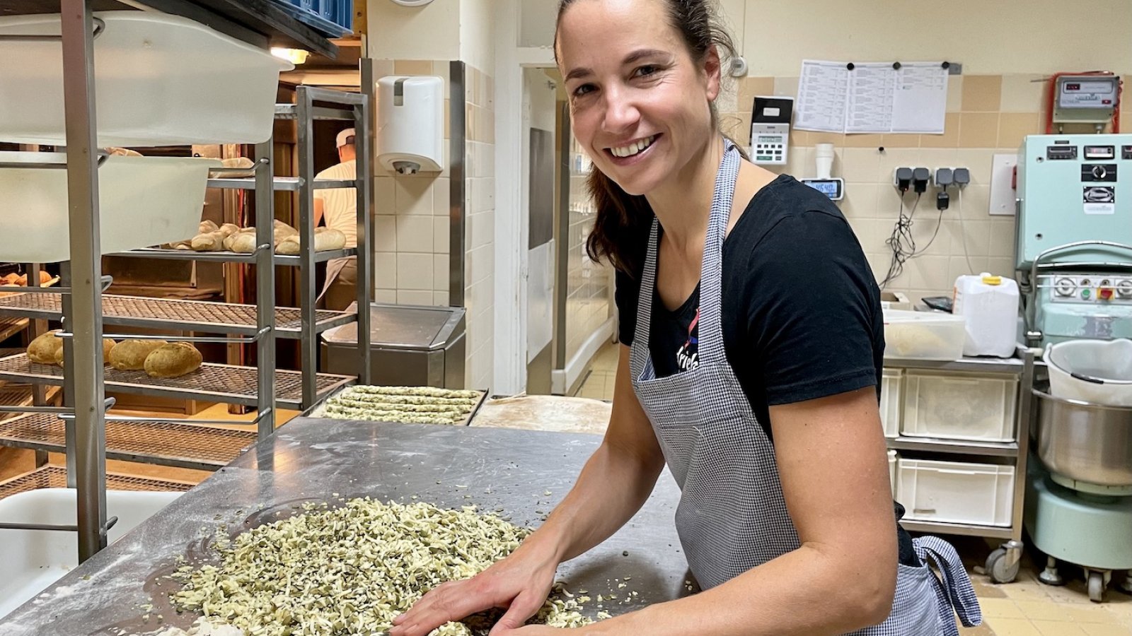 Chantal Engelen aan het werk bij voedselveranderaar