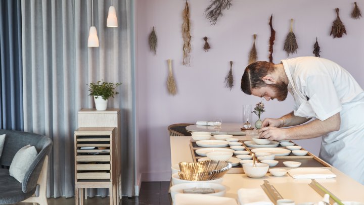 In Geranium*** Kopenhagen blinkt de keuken vier keer per dag