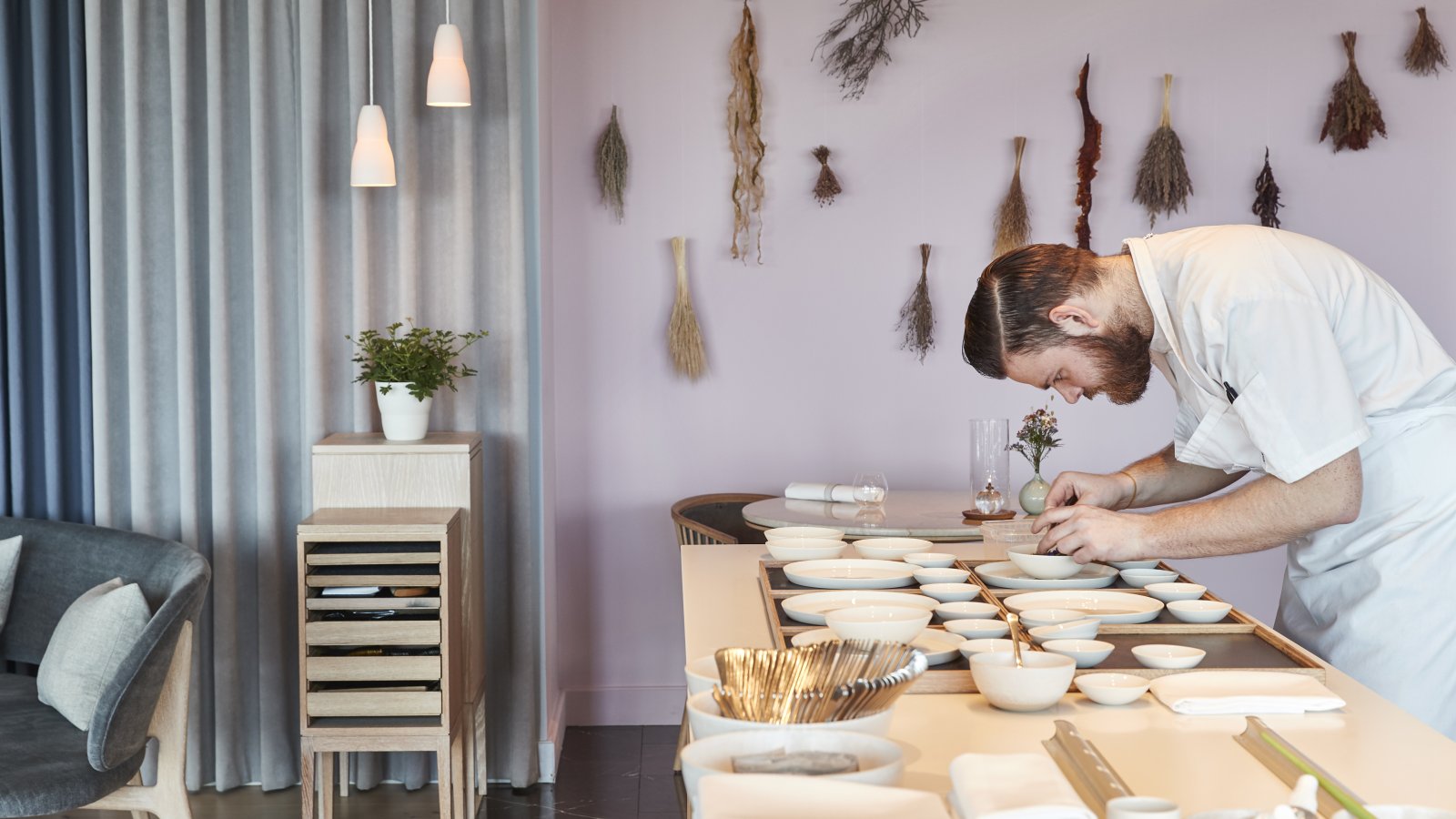 Coen Dieleman van restaurant Geranium, foto door Claes Bech-Poul