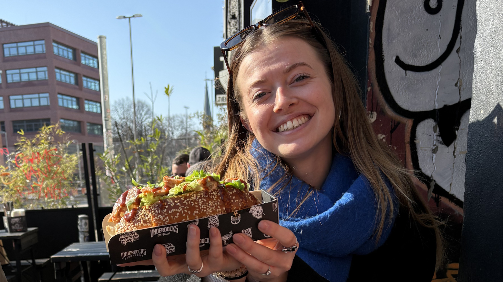 Fleur van Food Inspiration met een broodje van Underdocks
