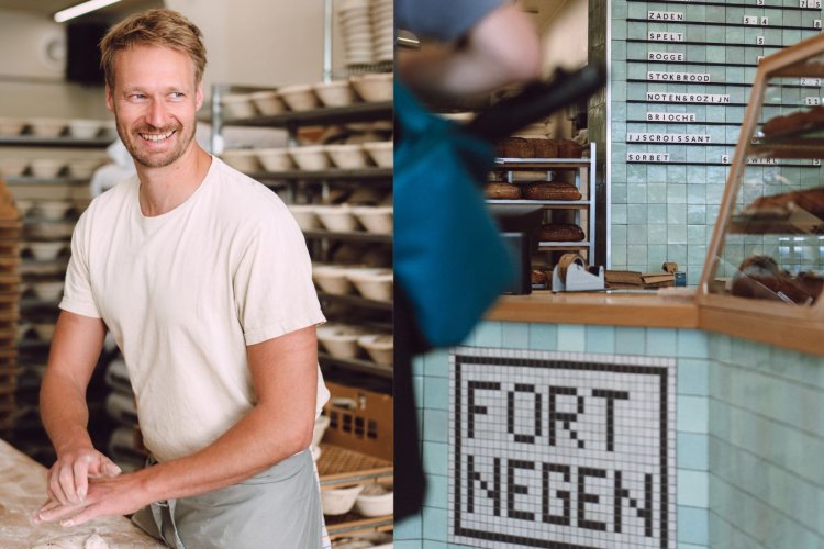 Desembakkerij Fort Negen produceert op één dag zo’n 1.000 kg deeg.