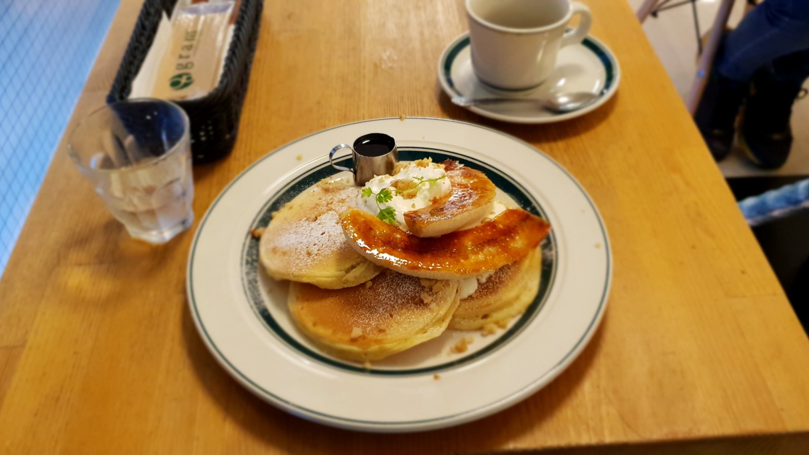 Plaatjes-pannenkoeken in Osaka