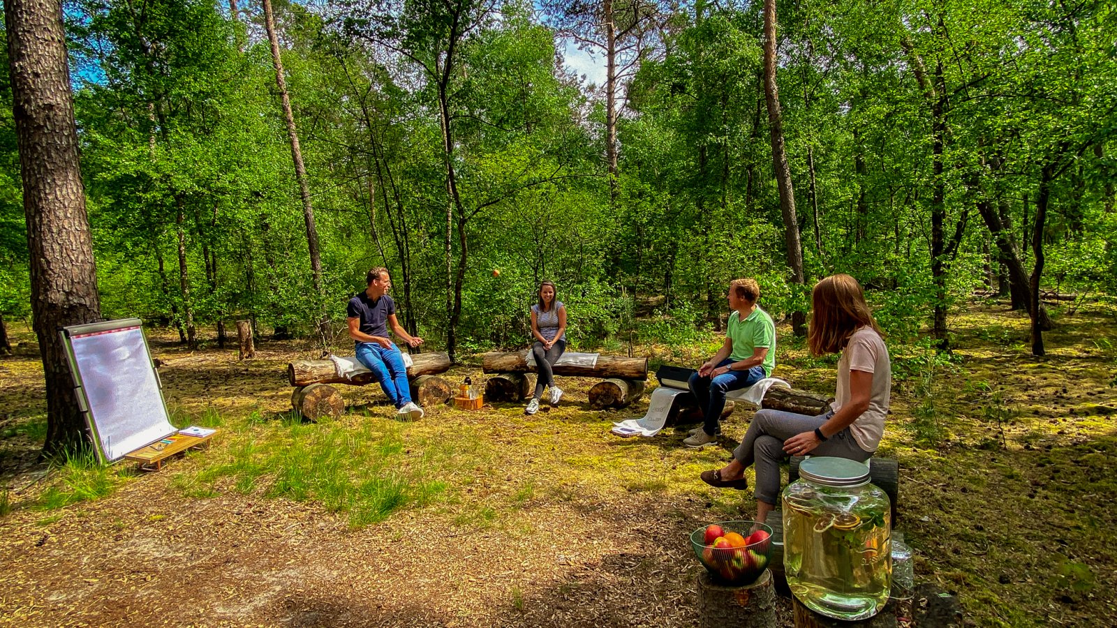 Vergaderen in het bos bij Hotel Kapellerput in Heeze