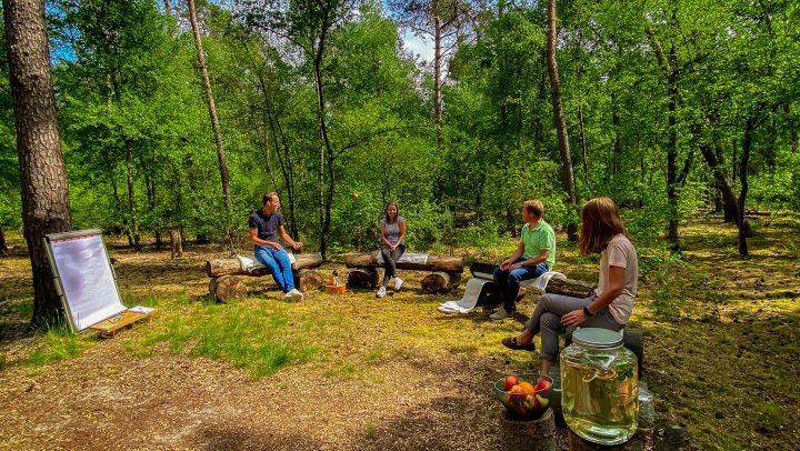Vergaderen in het bos bij Hotel Kapellerput in Heeze