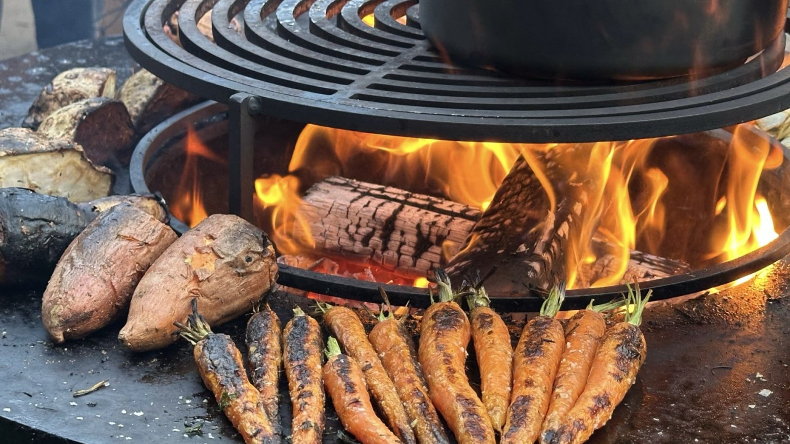 Koken op open vuur