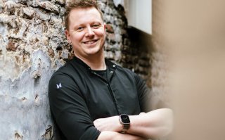 Lars Aukema van Affect kookte op krukken en met een piepjong keukenteam een ster