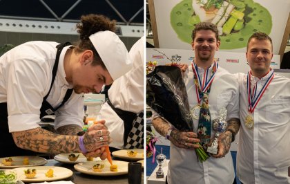 Leermeester Tommy Janssen van restaurant Maeve zo trots als een pauw op leerling Sem Klein Oonk