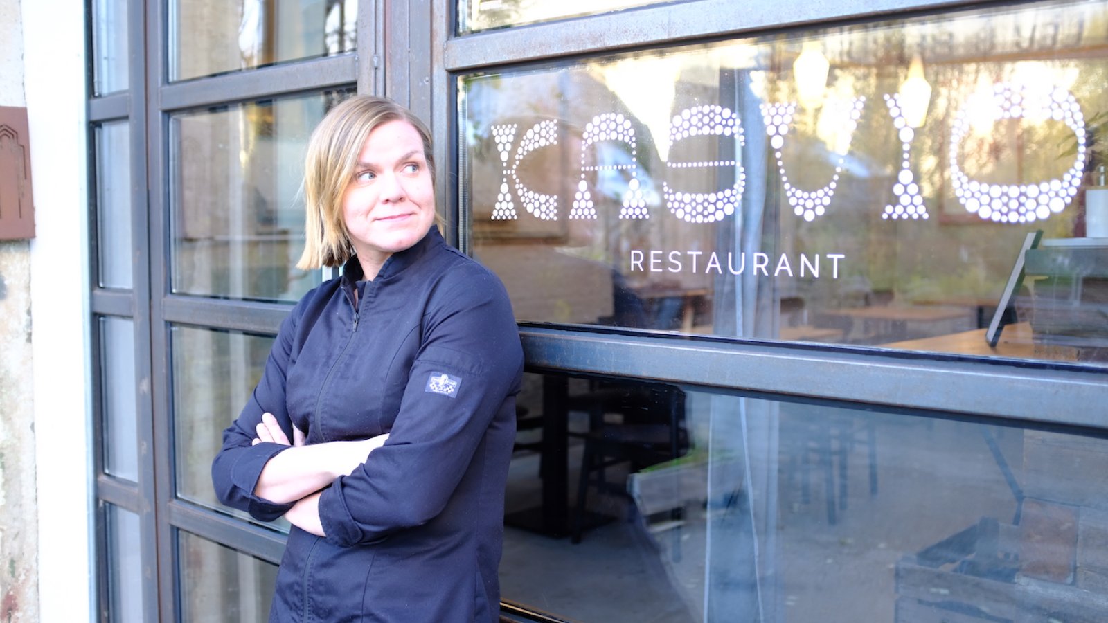 Mari Pitkänen voor haar restaurant Kasvio 