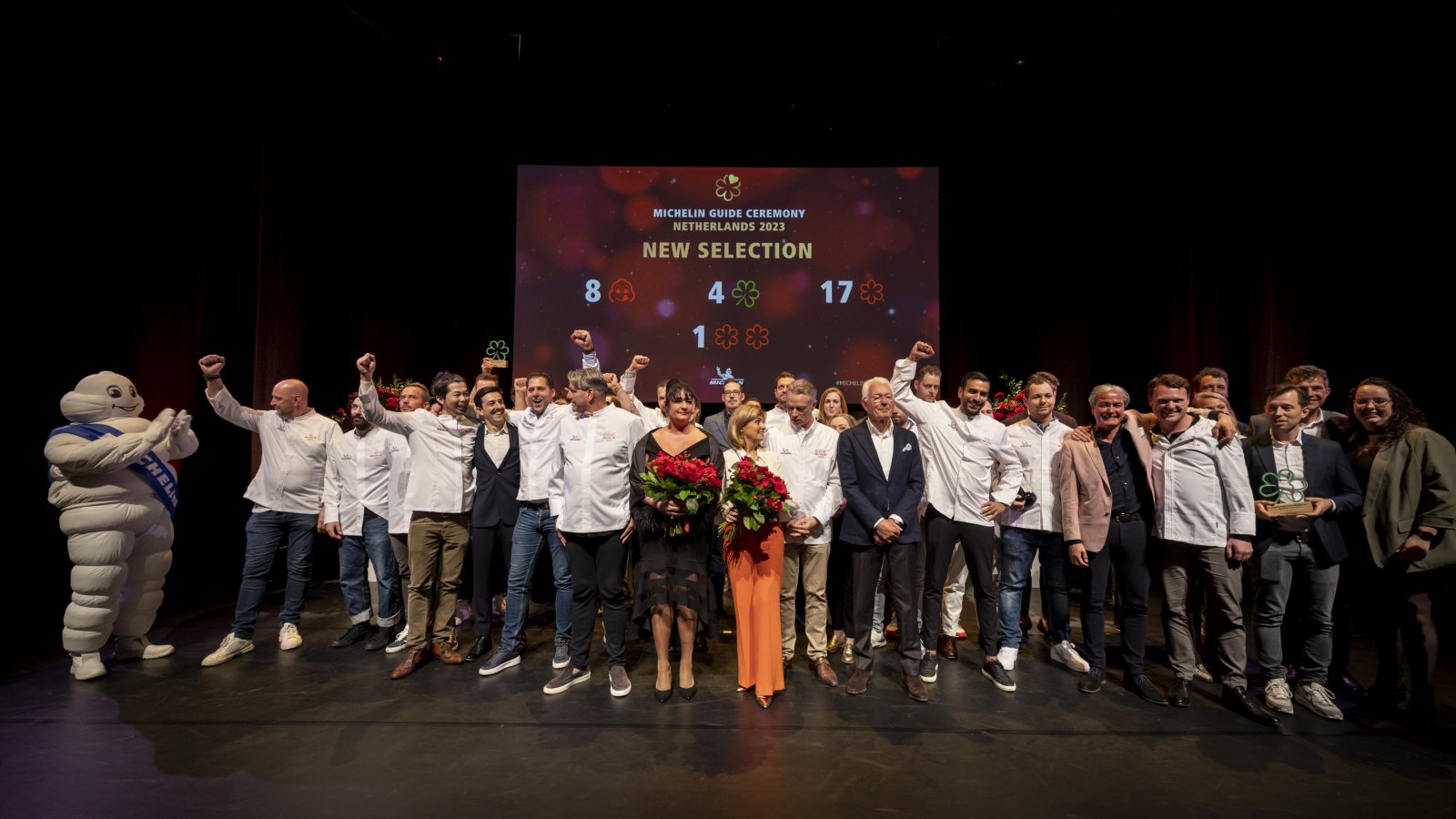 Nieuwe sterrenchefs 2023 op een rij, Foto door Michelin