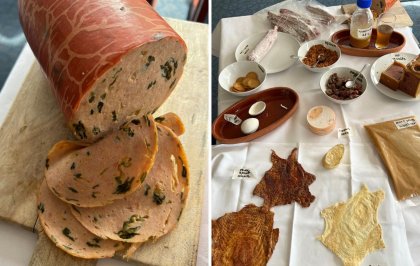 Kippenelixer, pâté en croûte, levermousse en kaantjes