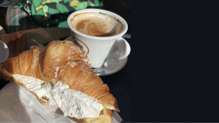 In Rome doe je slagroom op je broodje en in je koffie