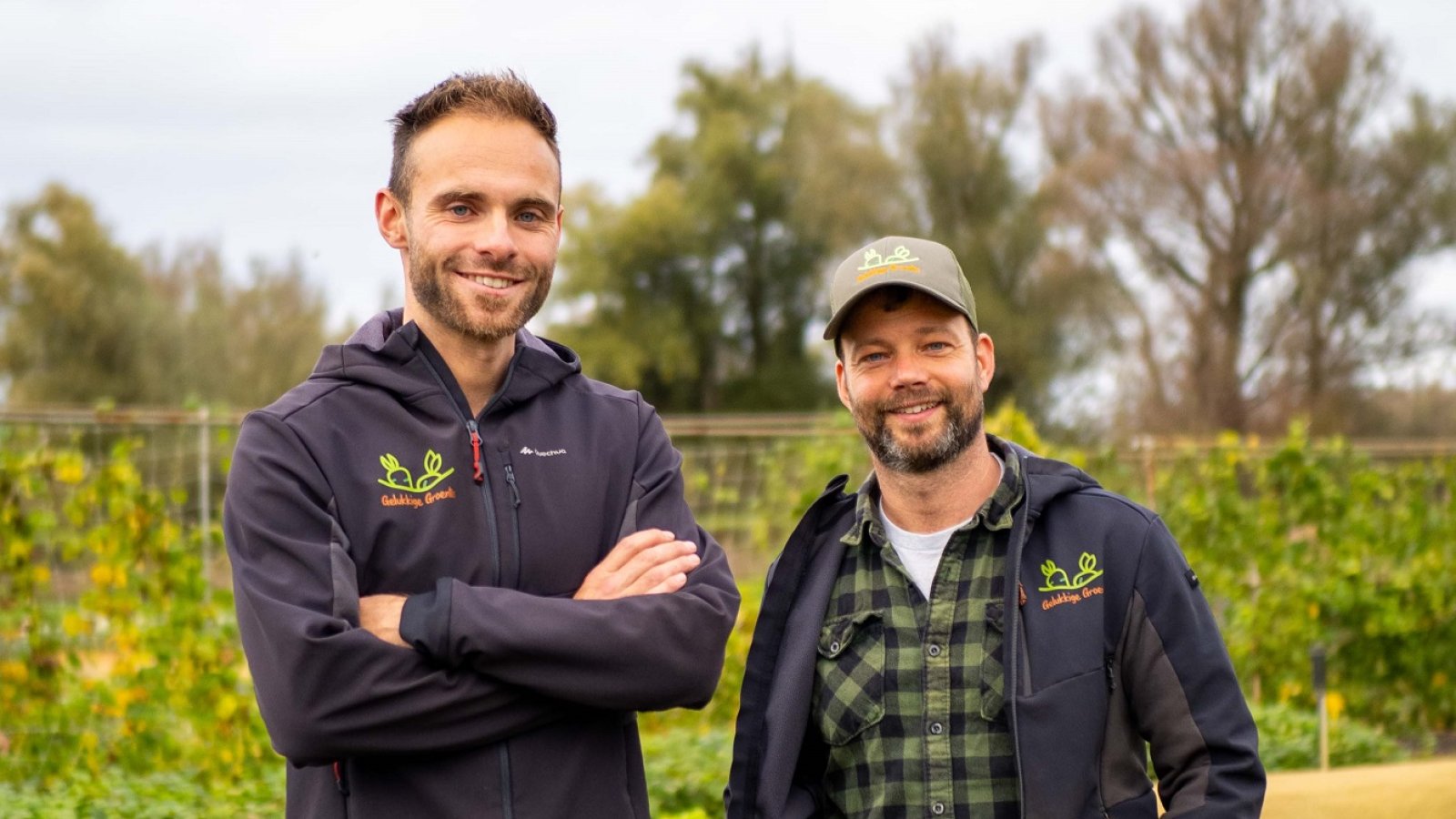 Sam Emons (l) en Jorian Damen (r) van Gelukkige Groentes