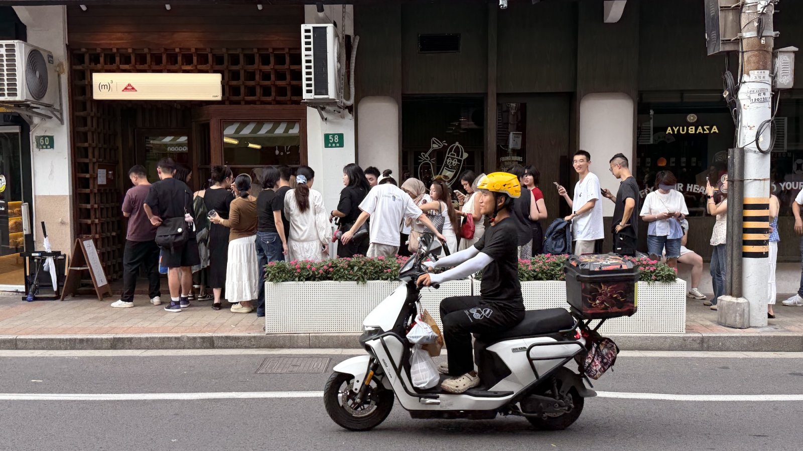 Tiktokrij voor koffieketen M3 in Shanghai