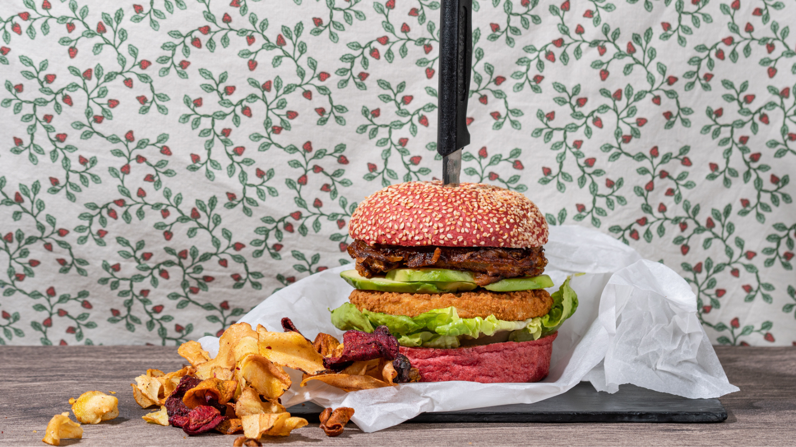 Vegan visburger van Vegan Visboer