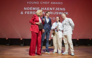 Noëmie Haentjens en Ferdy van Rijswijk winnen de Young Chef Award en krijgen een ster