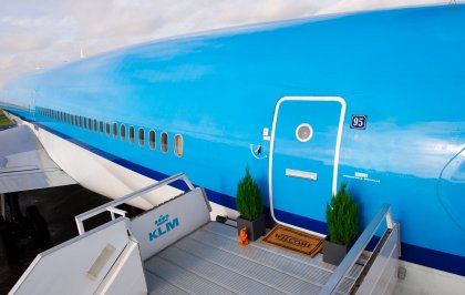 Un avion de KLM sur Airbnb