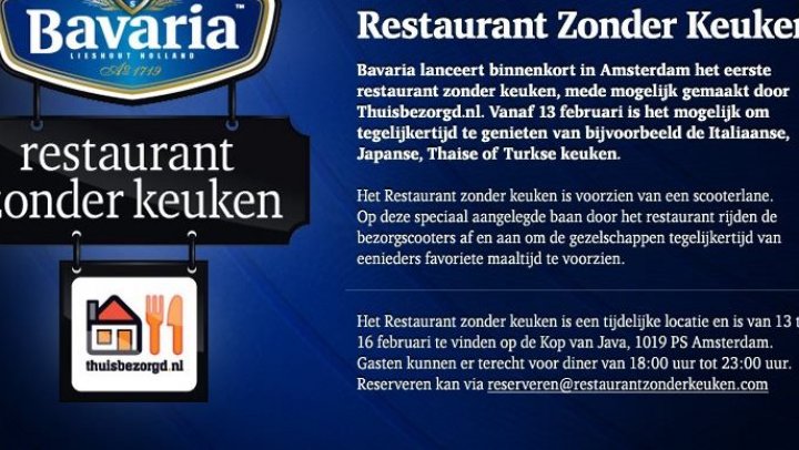 Restaurant zonder keuken