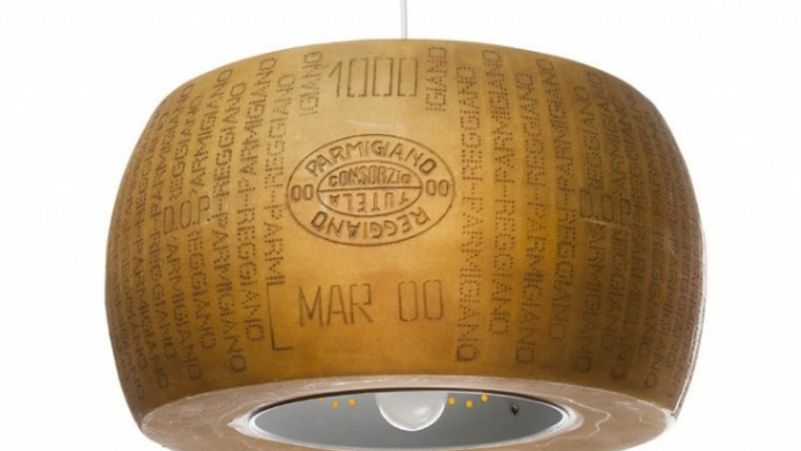 Parmesan cheese lamp