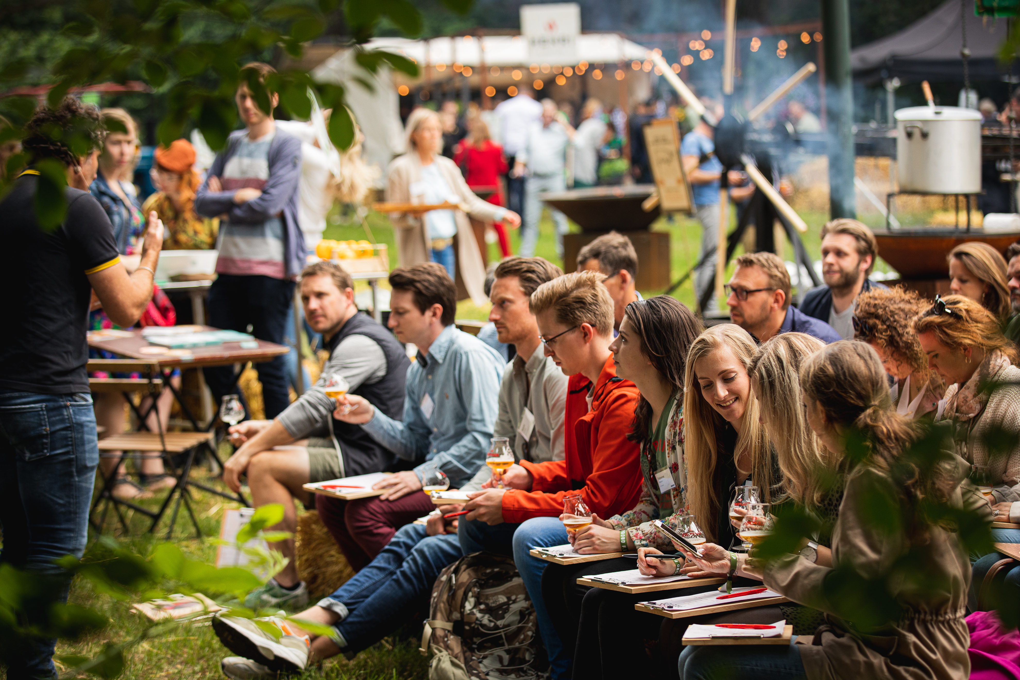 Een van de workshops tijdens Food Inspiration Days Outdoor '21, foto door: Floris Heuer