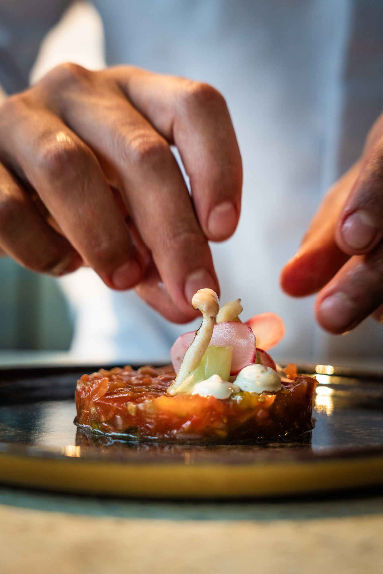 Het voorgerecht: tomatentartaar