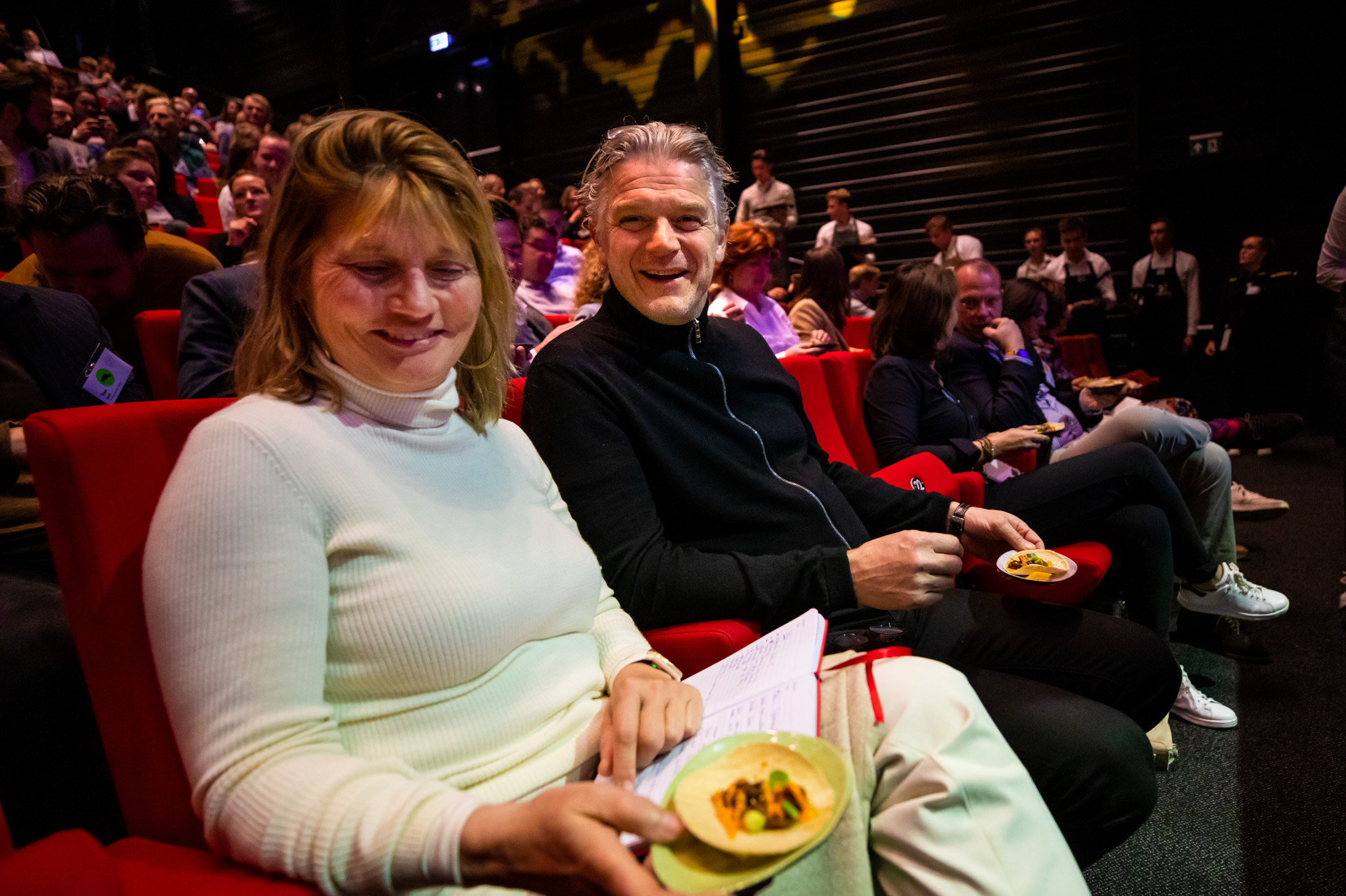 Sheila Struyck en Marcel Hansen tijdens de Trendsummit, foto door: Maurice Vinken