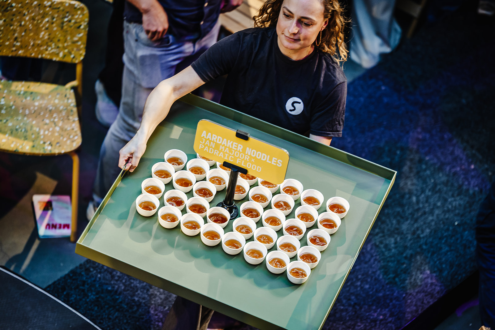 Op de Food stage serveerde Jan Majoor aardaker-noodles