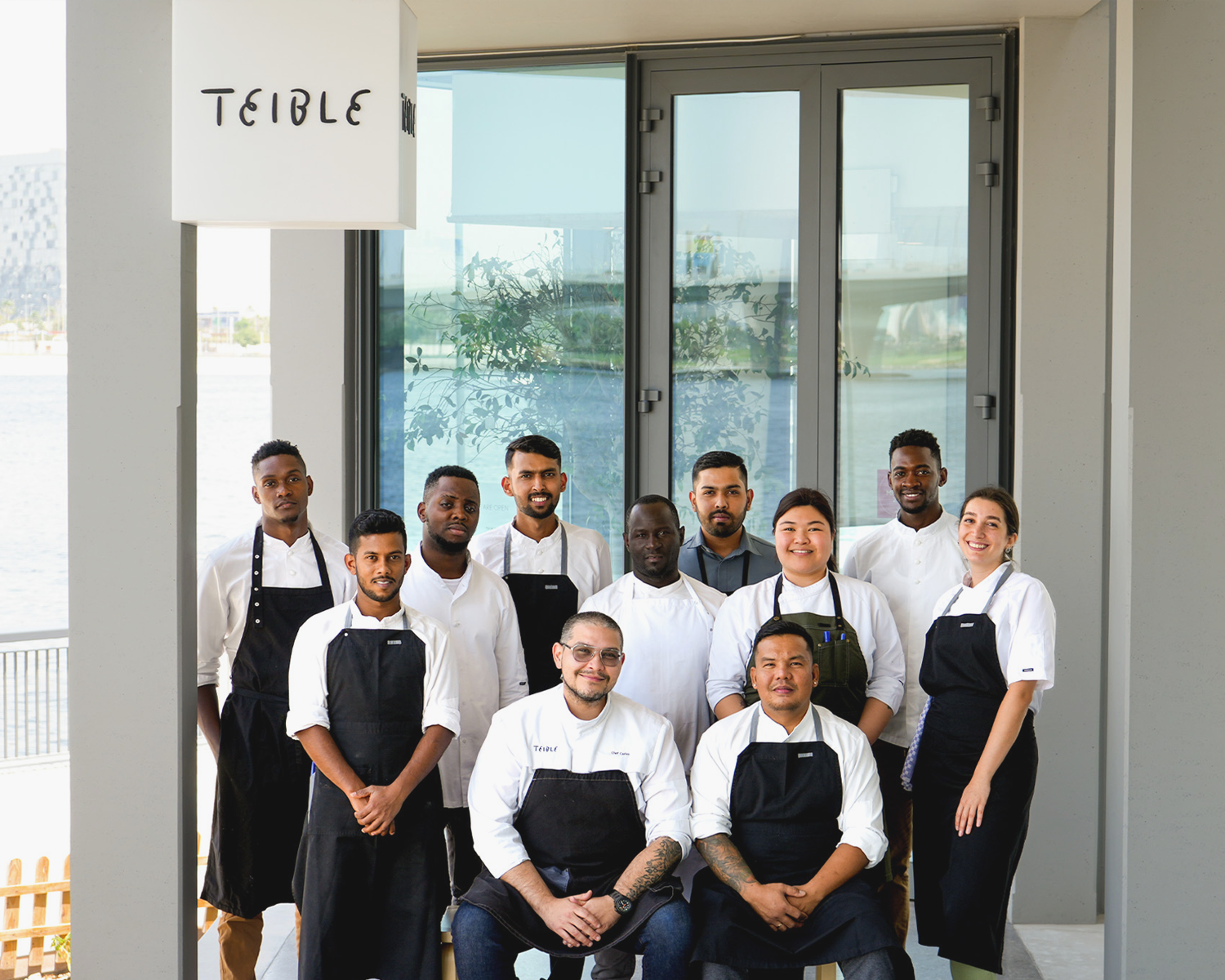 Team Teible, sitting on the left: Chef Carlos Frunze de Garza. Photo: Teible