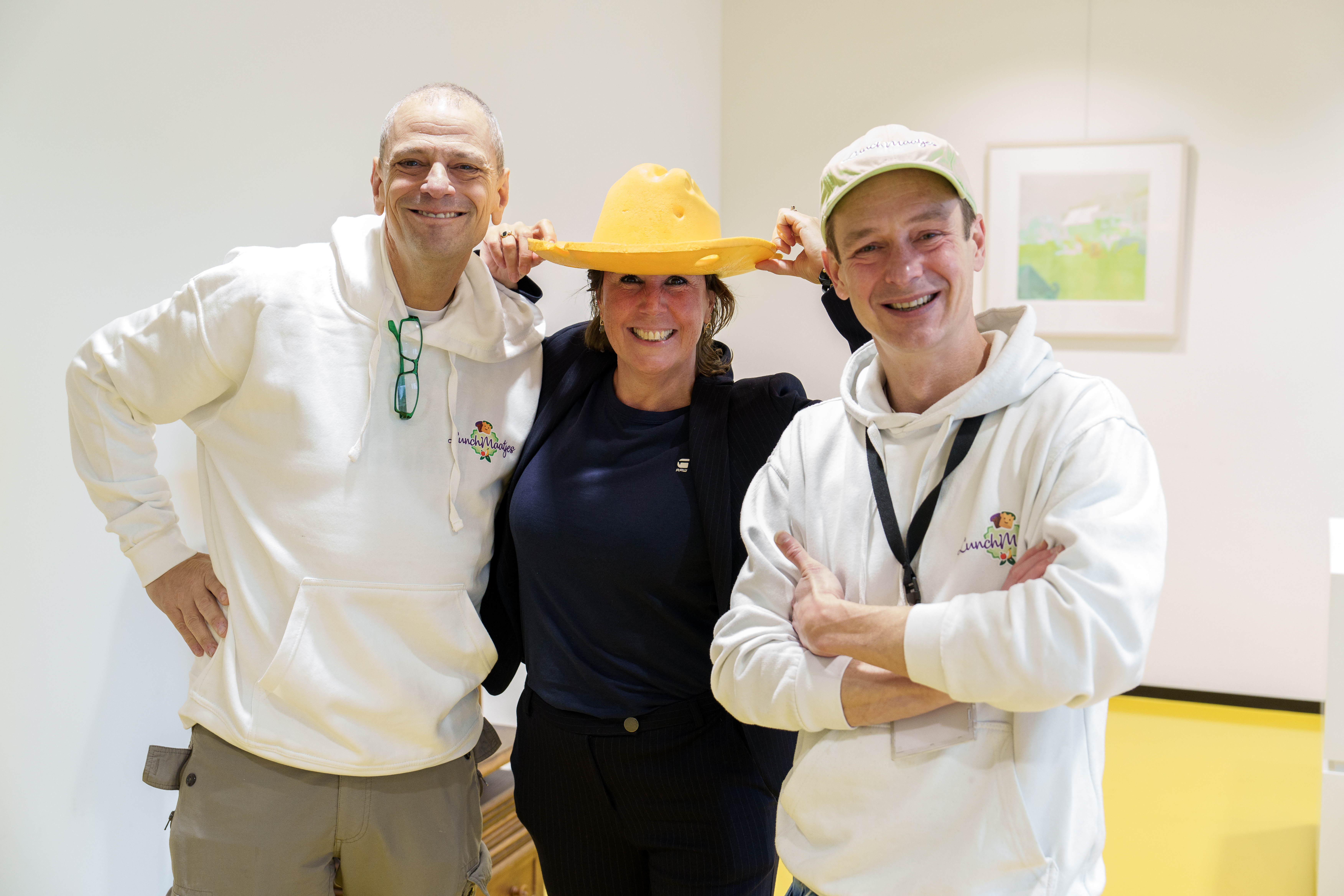 Stephen Ritz (The Green Bronx Machine), Ilonka Bottema (Albron) en Jos Lutterman (LunchMaatjes)