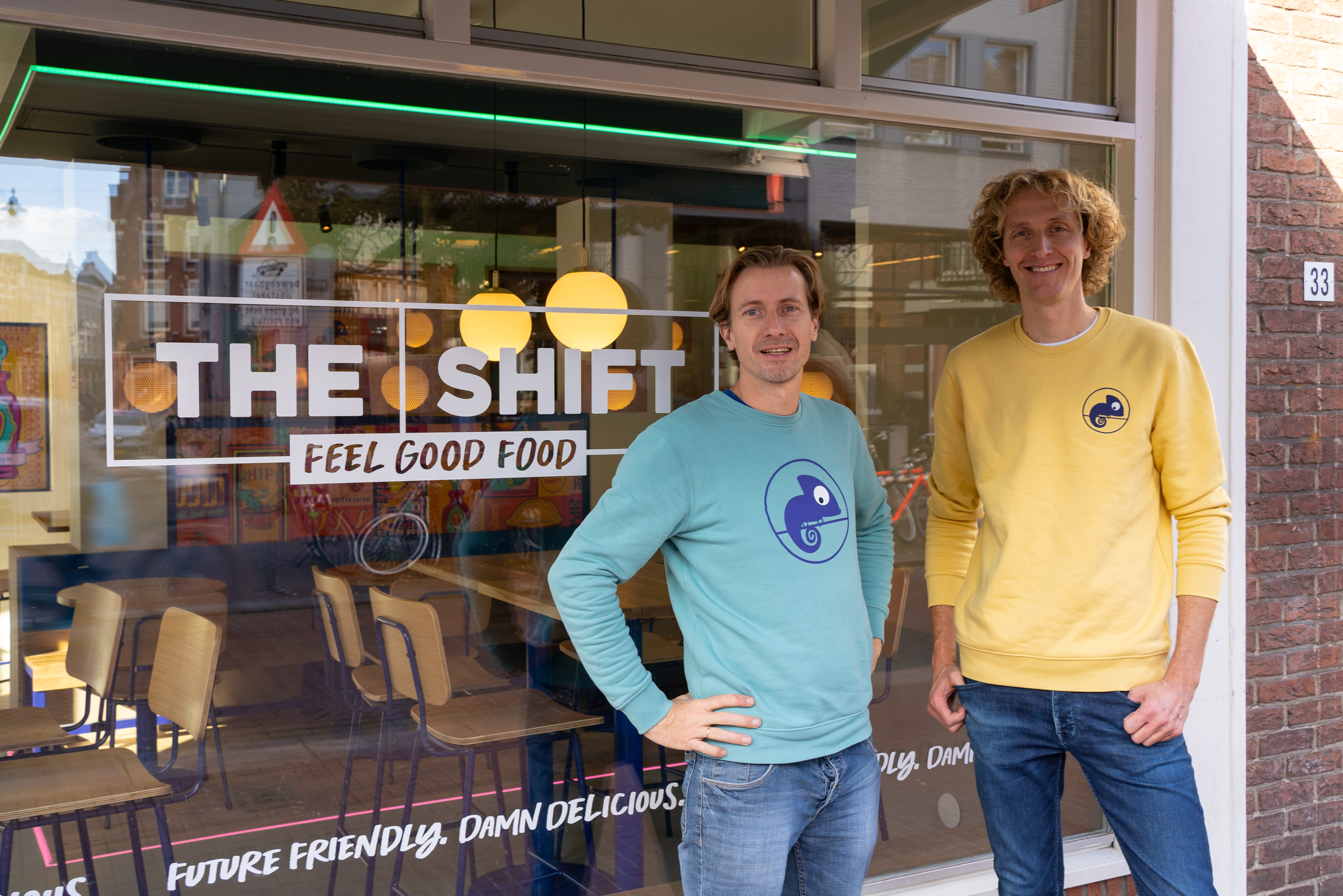 Jasper Spaargaren (l) en Mark Velu (r) voor The Shift