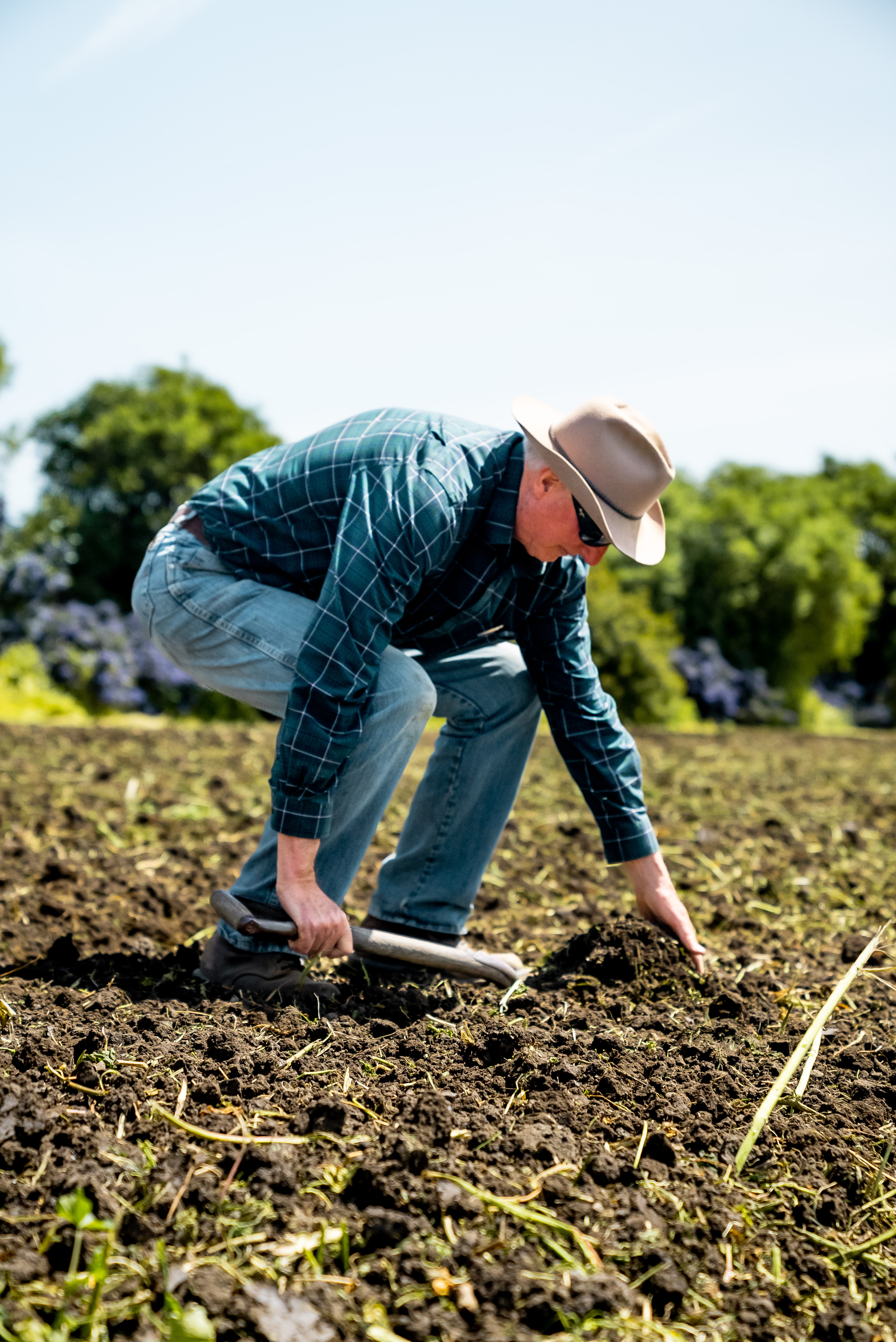 Phil Foster on his farm