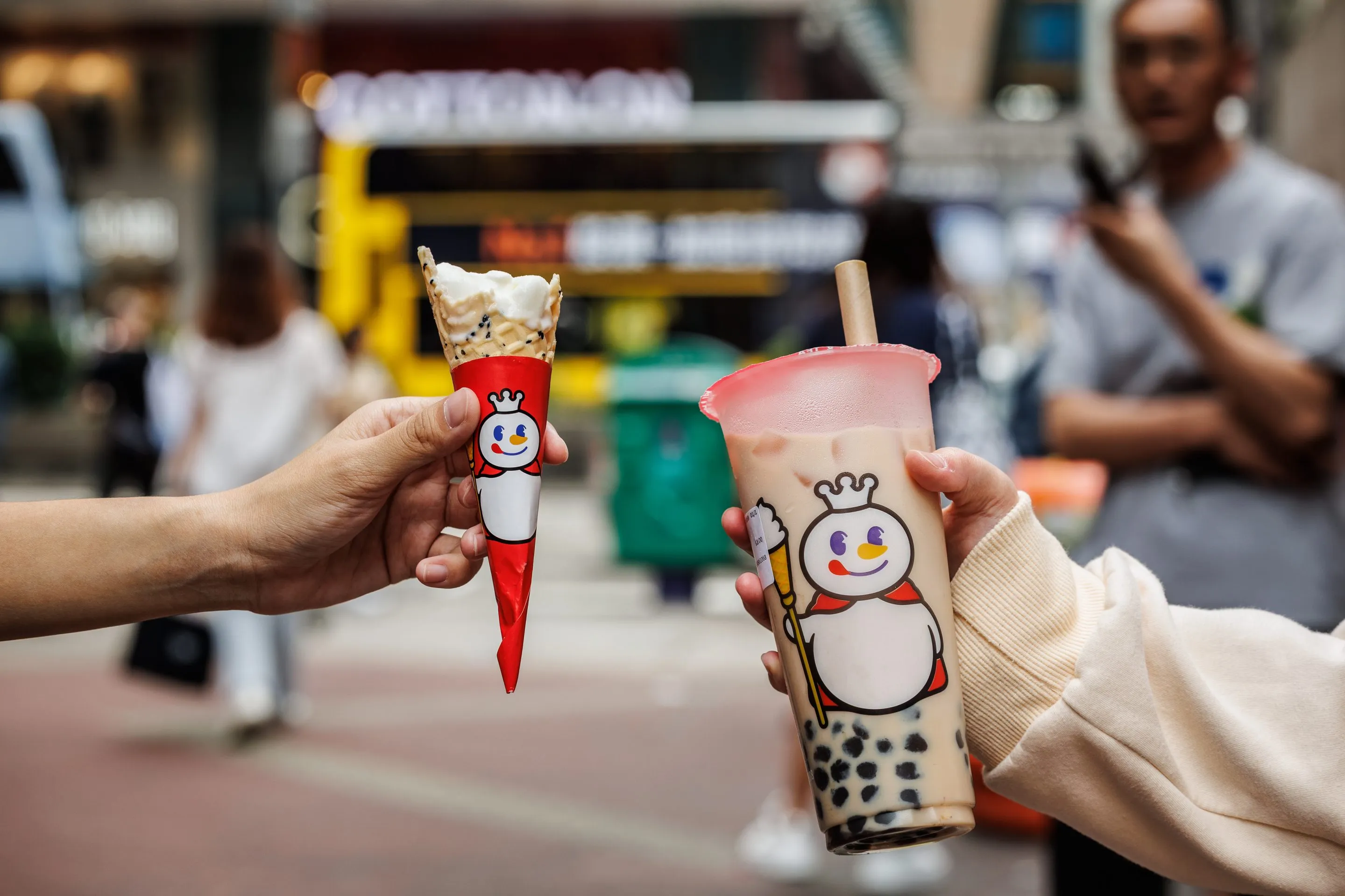 Ijs en bubble tea van Mixue 