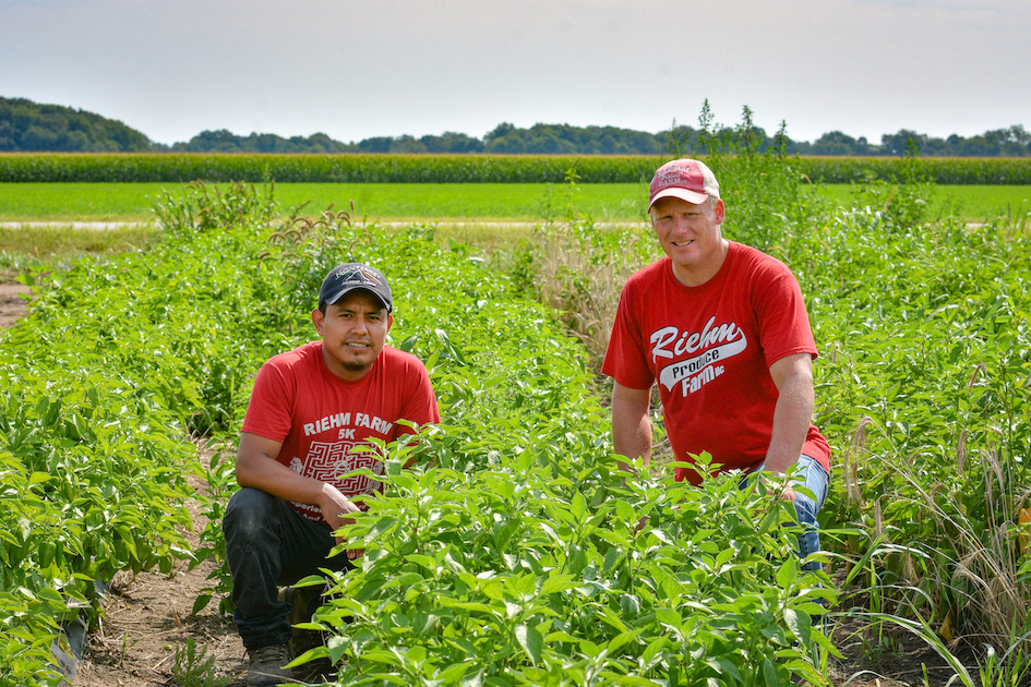 Portrait of Jacobo and farmer Phil, photo by Sheri Trusty