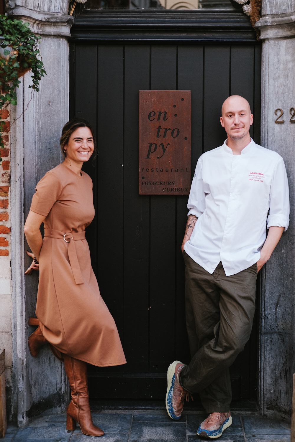 Adeline Barras en Elliott van de Velde van Entropy | foto door: Maurice Jaccard