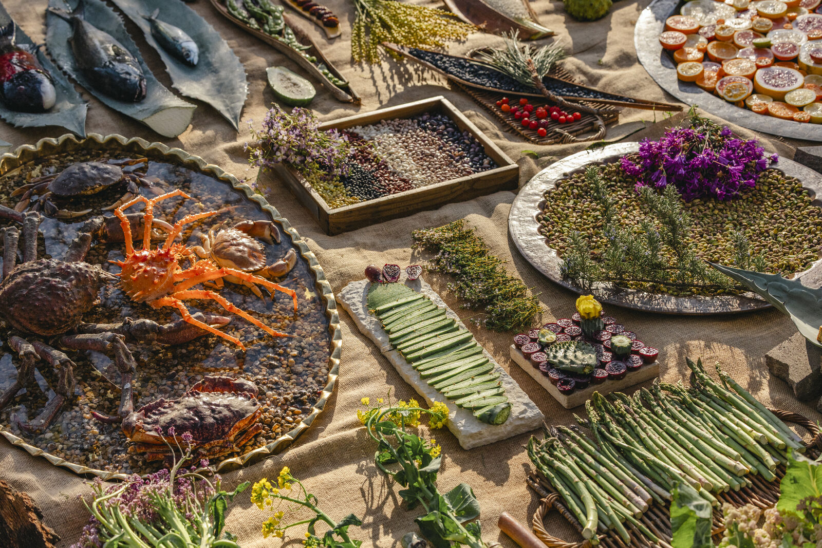 Veel lokale ingrediënten uit Californië op het menu tijdens Noma LA pop-up