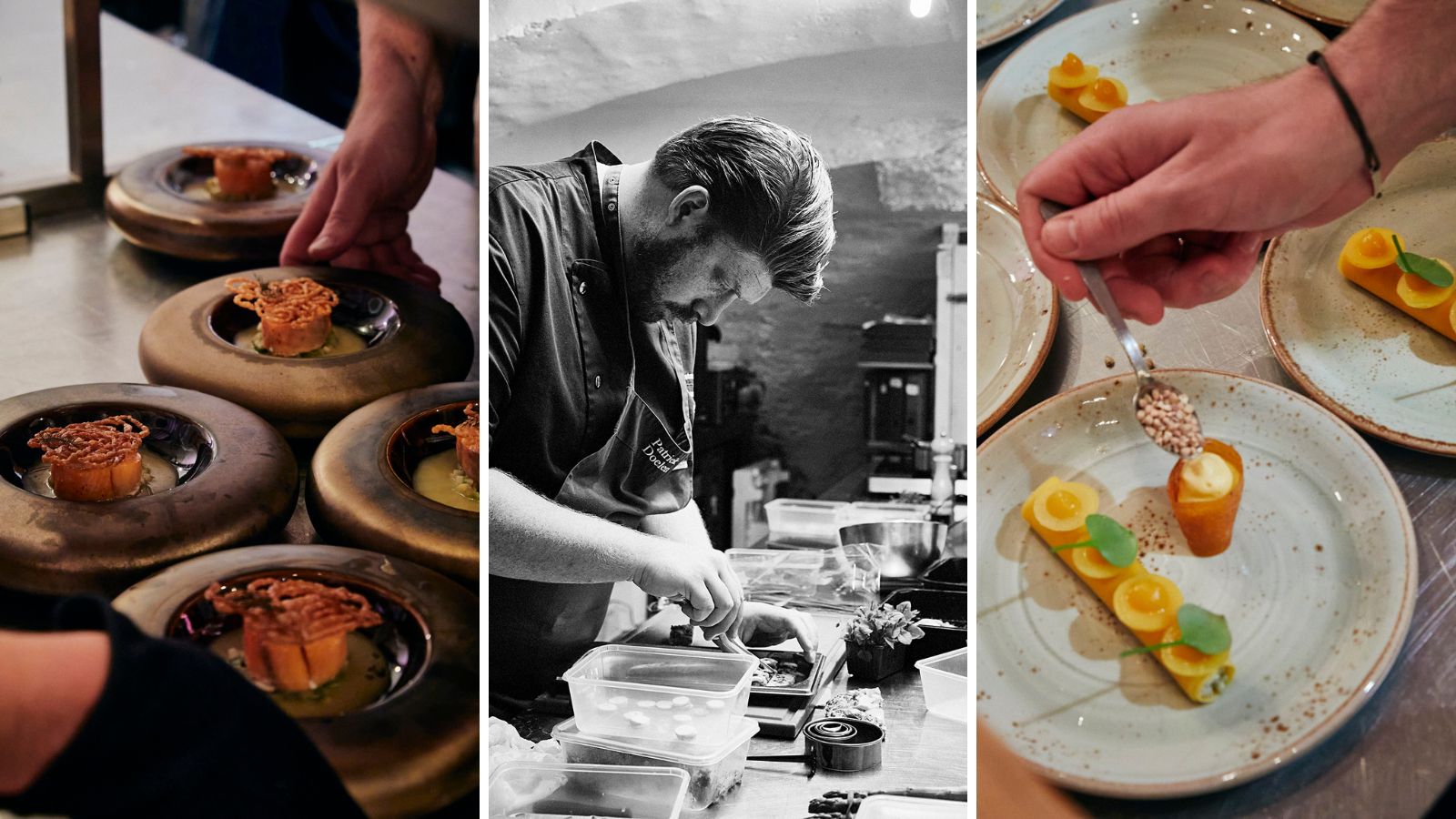 Chef Patriek Doelen creëert een inventief menu met streekproducten