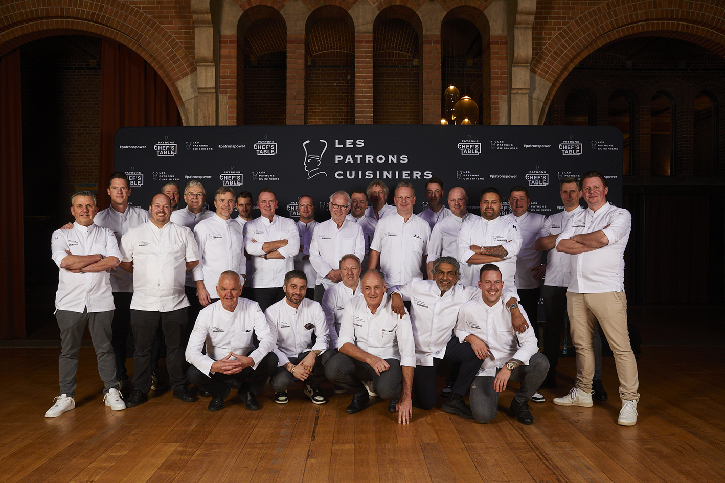 De 25 leden van Les Patrons Cuisiniers