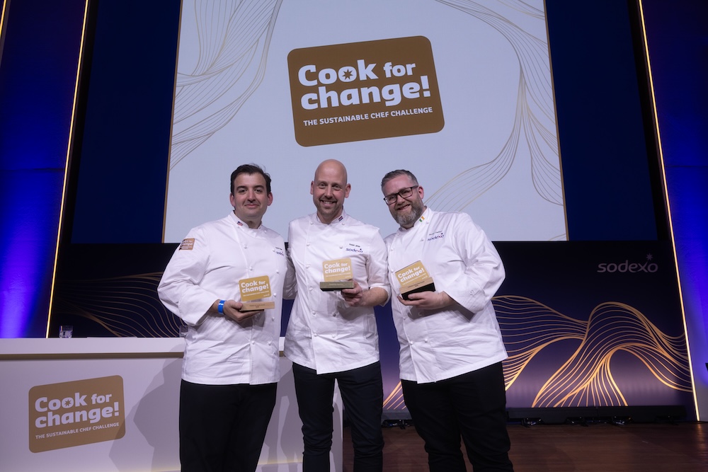 De prijswinnaars: Randall Prudden (links), Robert Janse (midden), Gordon Carberry (rechts)