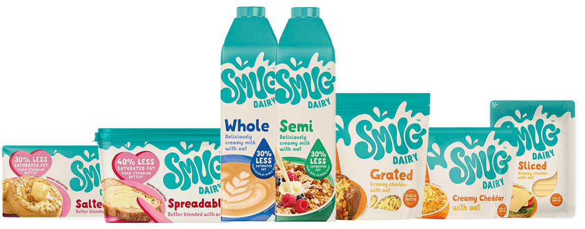 Het hybride assortiment van SMUG bestaat uit diverse zuivelopties 