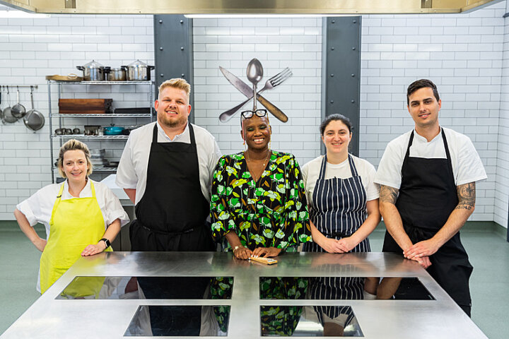 De deelnemers aan de voorronde van The Great British Menu (regio North West) 