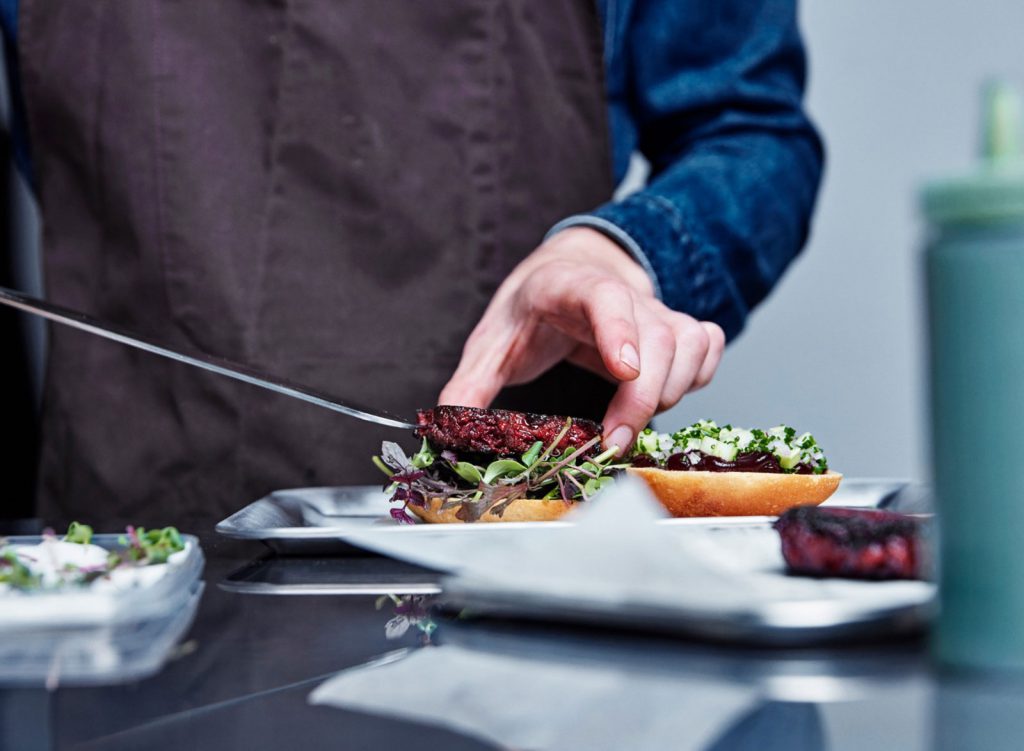 Een burger met microalg