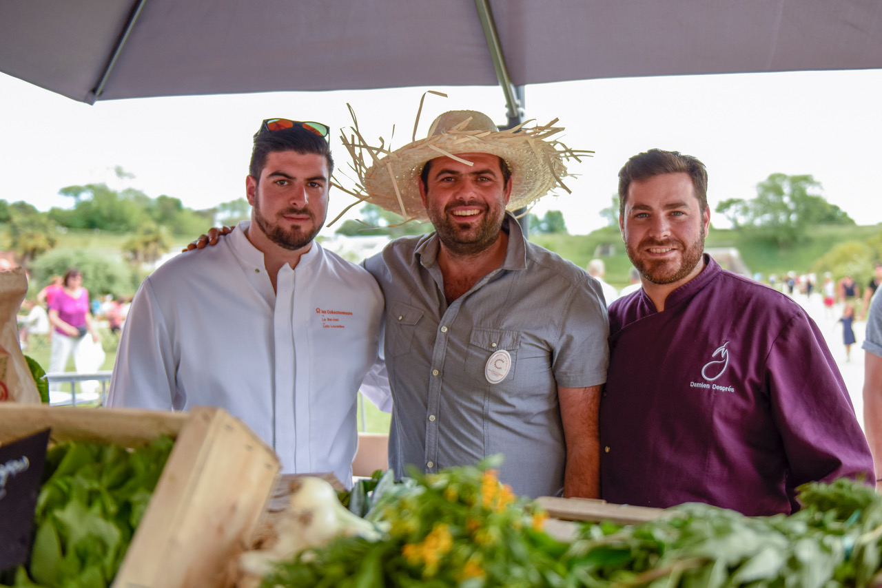 Drie leden van College Culinaire de France 