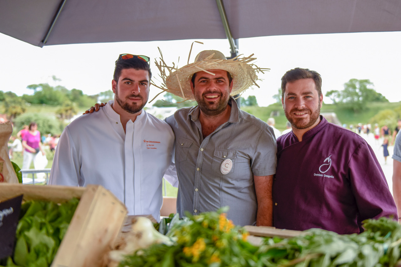 Drie leden van College Culinaire de France 